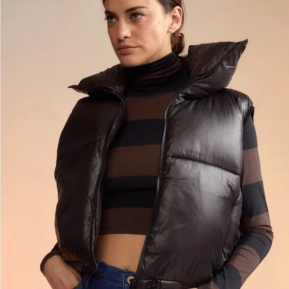 Cynthia Rowley Nylon Puffer Vest - Picture 3 of 3